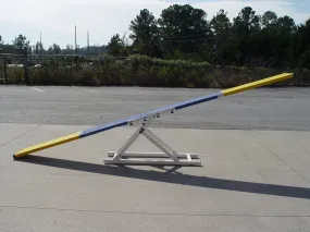 *12’ Dog Agility See-Saw, Rubber Top, Blue/Yellow