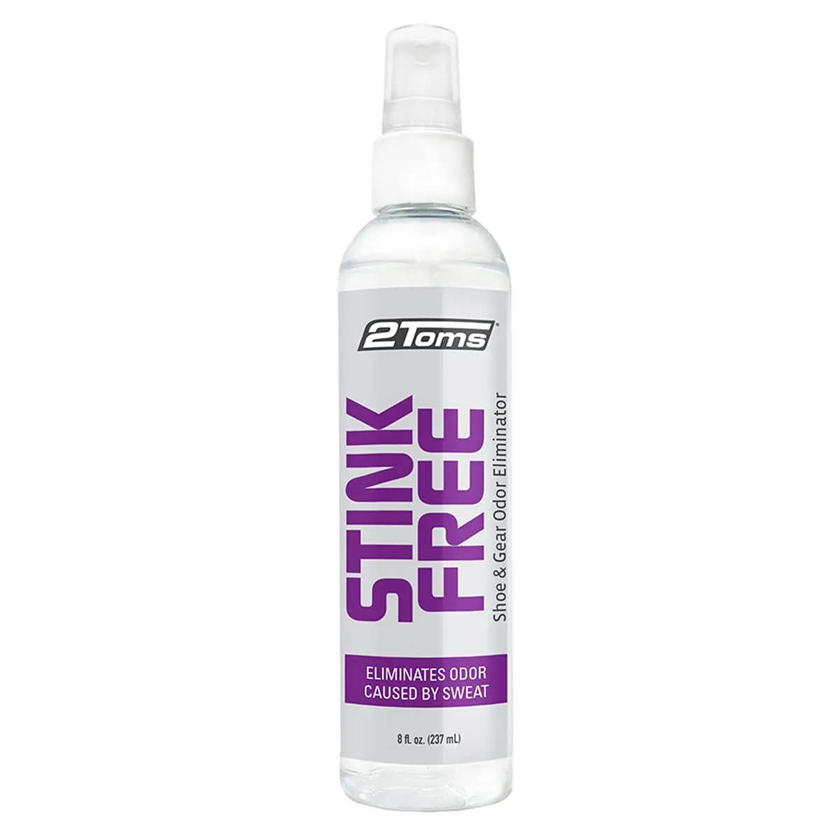 2Toms StinkFree Shoe Odor Eliminator Spray, Removes Gear Odors Caused by Sweat, 8 Ounce Bottle