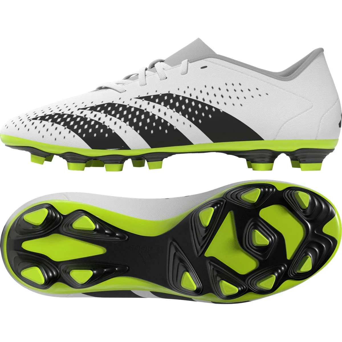 adidas Predator Accuracy.4 FxG Juniors Soccer Cleats IE9434 Cloud White/Black/Lucid Lemon