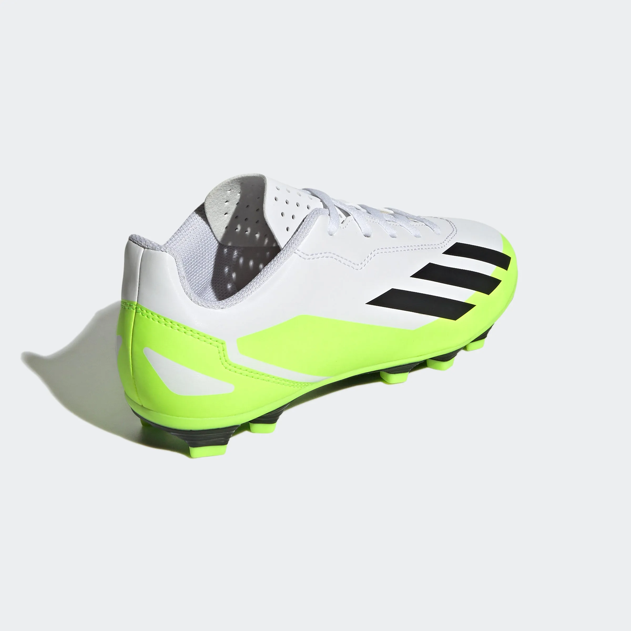 adidas X Crazyfast.4 Flexible Ground Soccer Cleats | White/Green | Youth