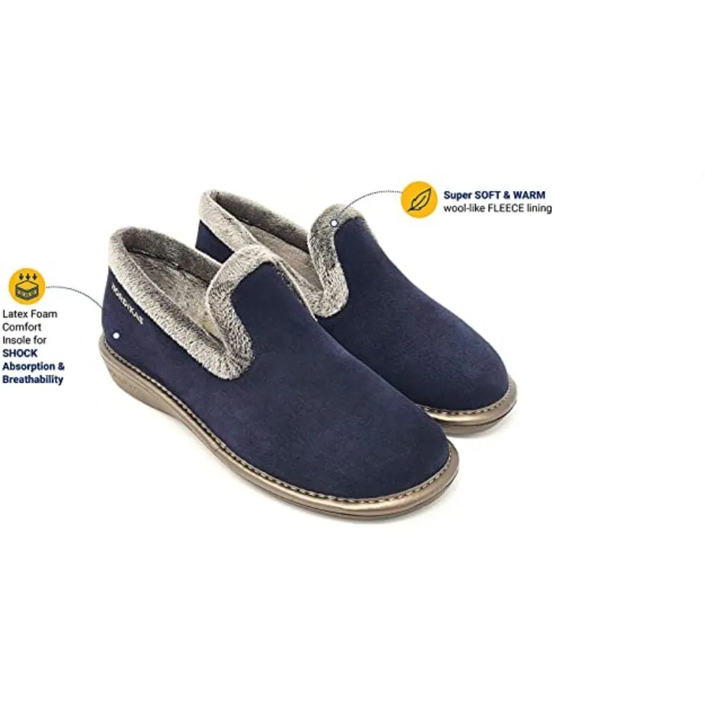Afelpado Navy 304-80 Nordikas Comfy Slide Slippers