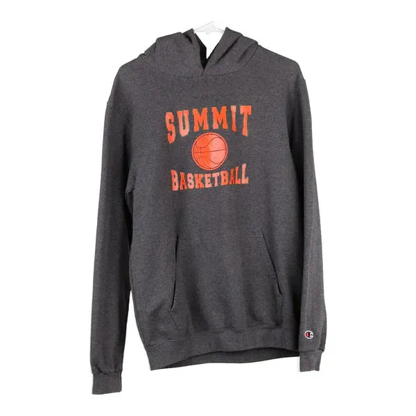 Age 16 Summit Basketball Champion Hoodie - XL Grey Cotton Blend
