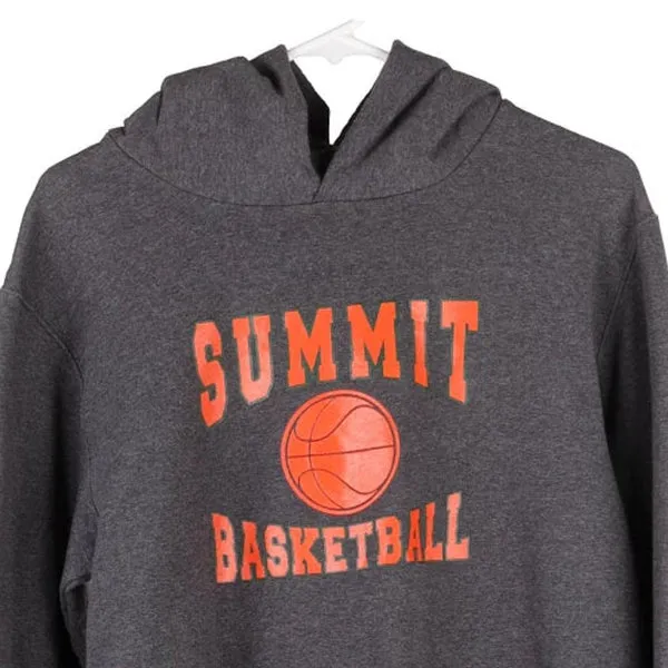 Age 16 Summit Basketball Champion Hoodie - XL Grey Cotton Blend