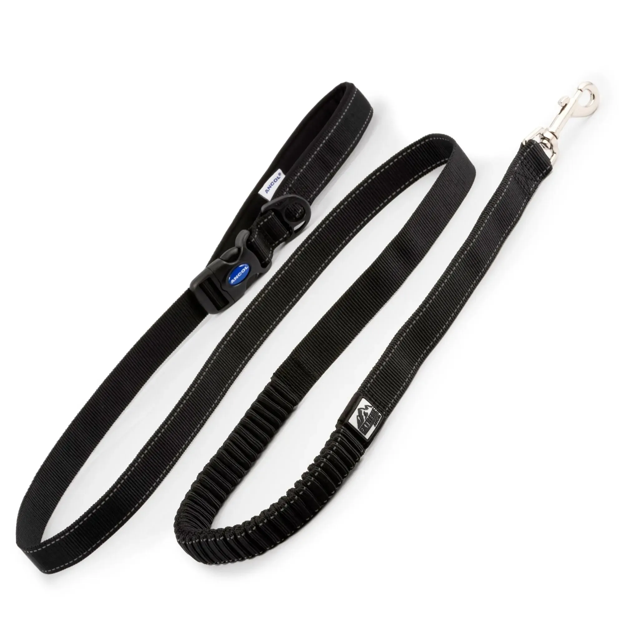 Ancol Extreme Shock Absorb Run Lead Black - 1.8m Length