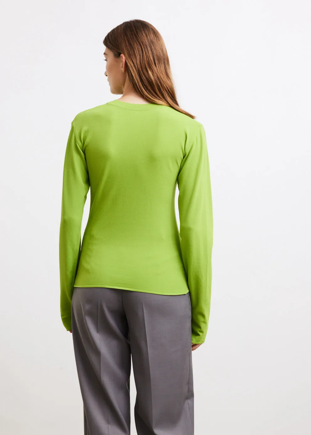 Armhole Long Sleeve Knit Sweater