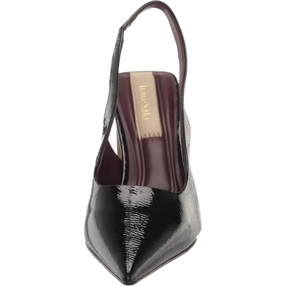 Averie Black Patent Slingback Franco Sarto Pumps