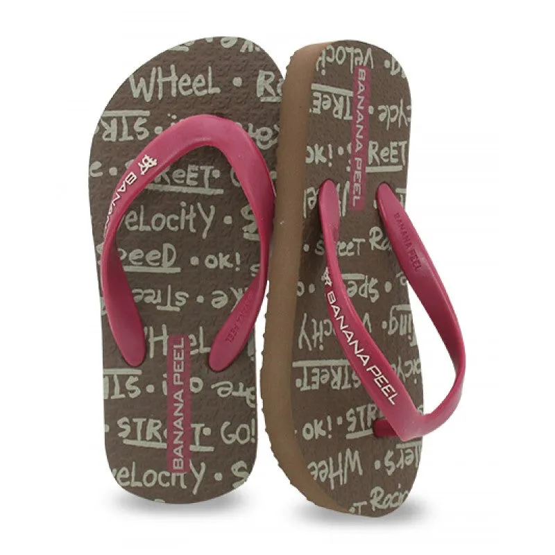 Banana Peel Boys Slippers Kids Kicked Out - Graffiti Gang