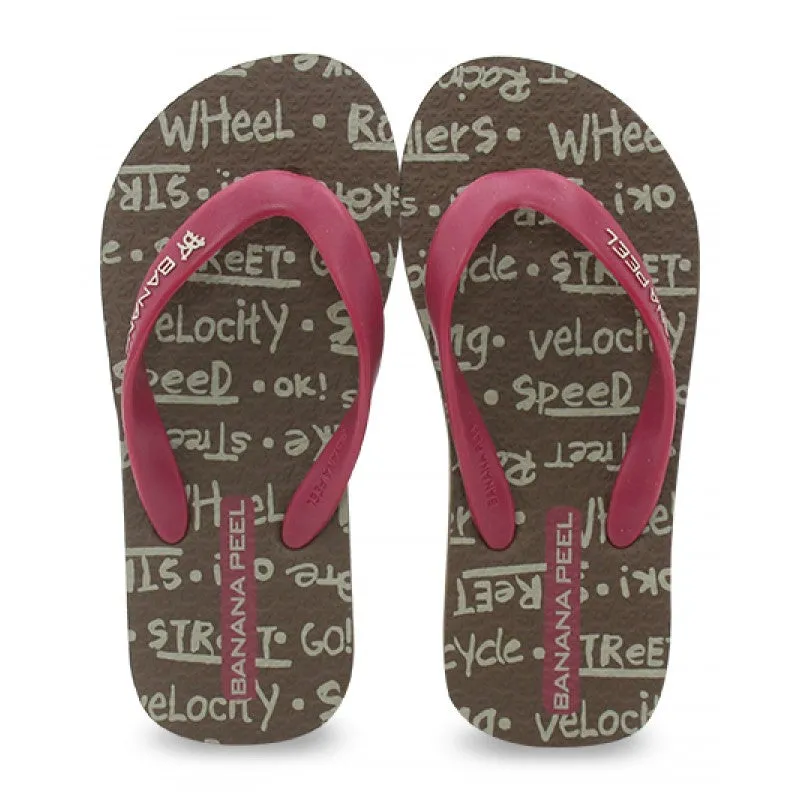 Banana Peel Boys Slippers Kids Kicked Out - Graffiti Gang