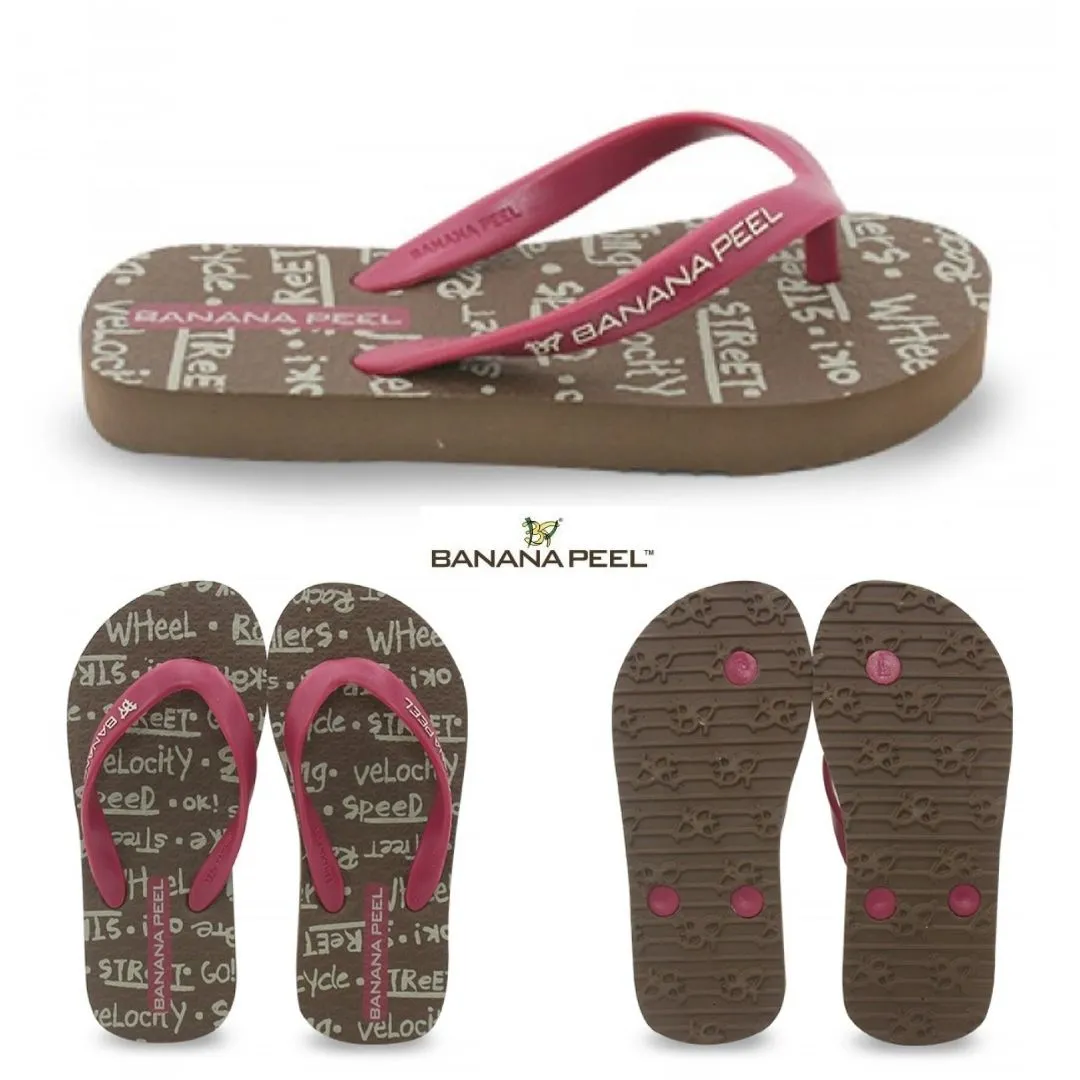 Banana Peel Boys Slippers Kids Kicked Out - Graffiti Gang