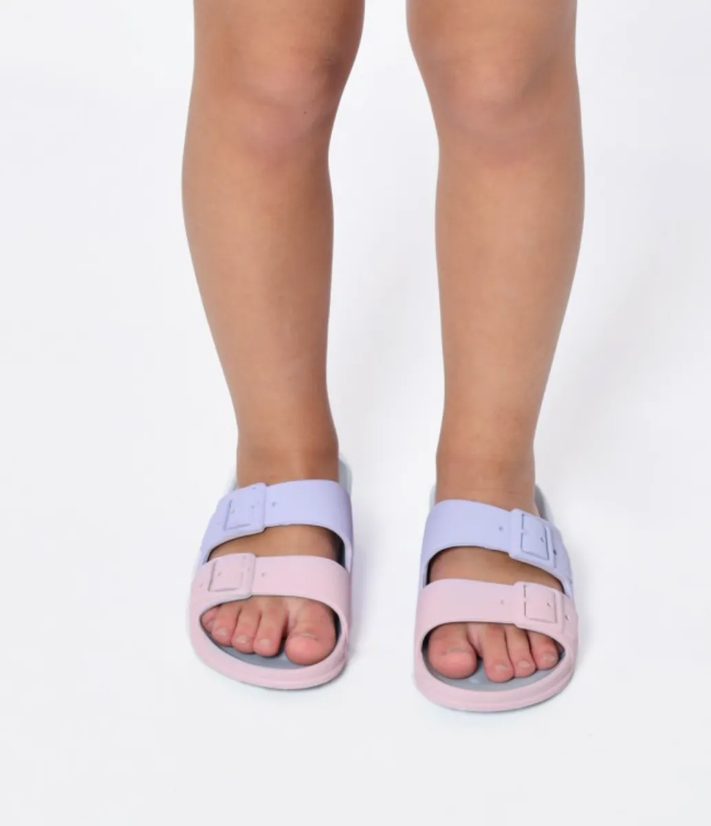 Cacatoès Licorne Tie & Dye Purple Candy-Scented Sandals-Kids