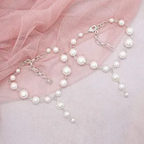 Caiti Modern Pearl Anklets