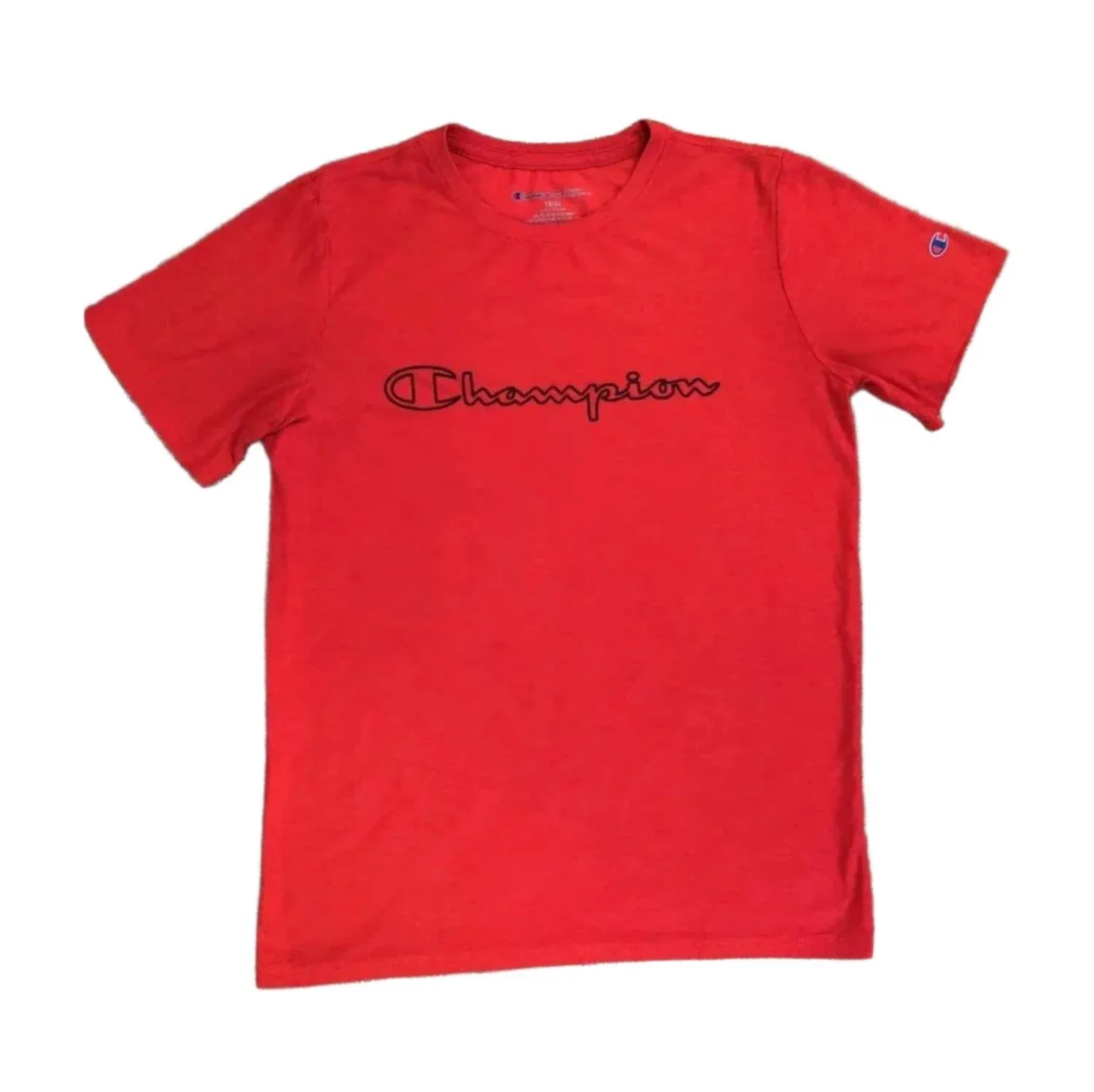 Champion Boys 2-Pack T-Shirts Tees Short Sleeve Logo Red Blue 7/8