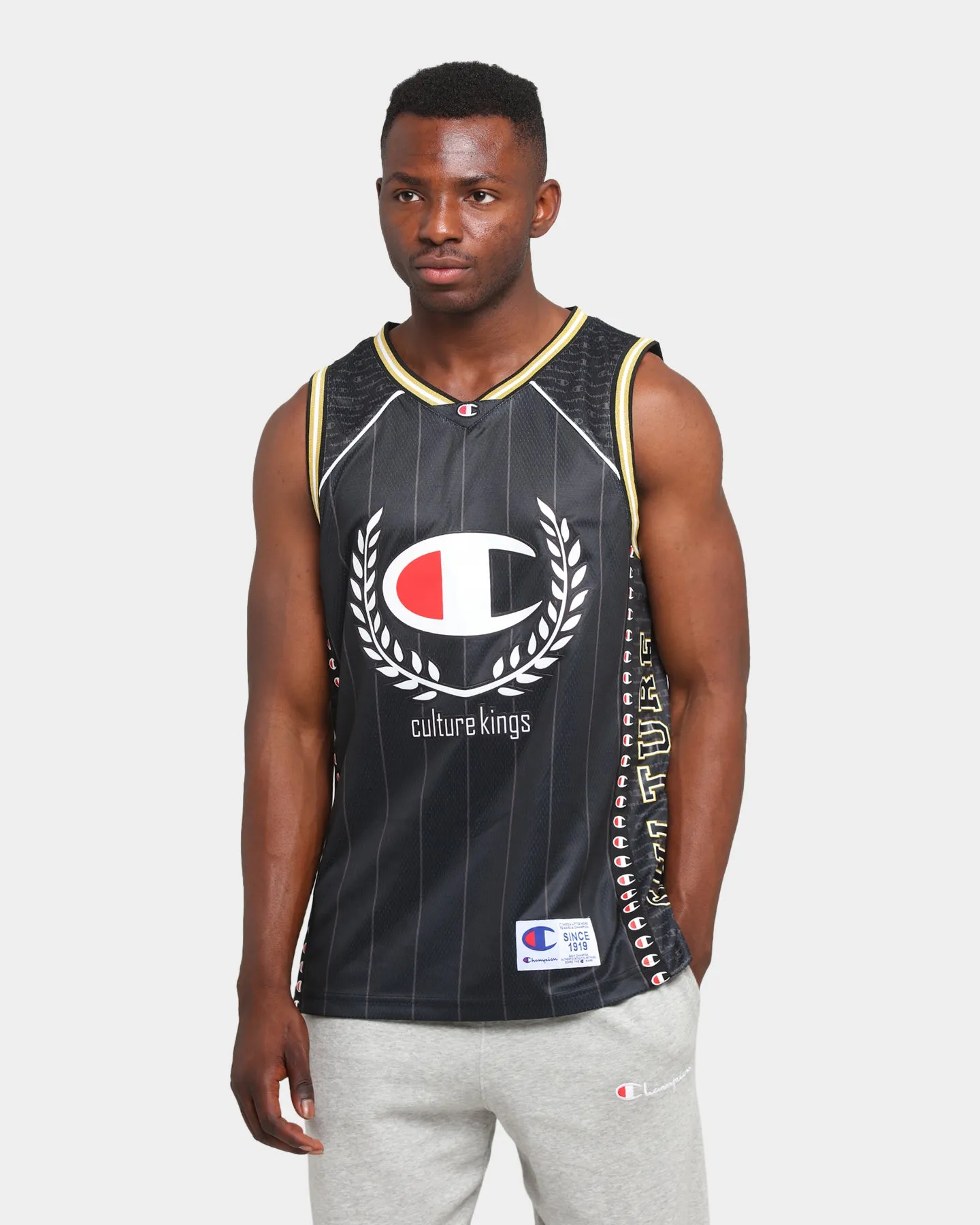 Champion Champion x Culture Kings  Jersey Black/Gold