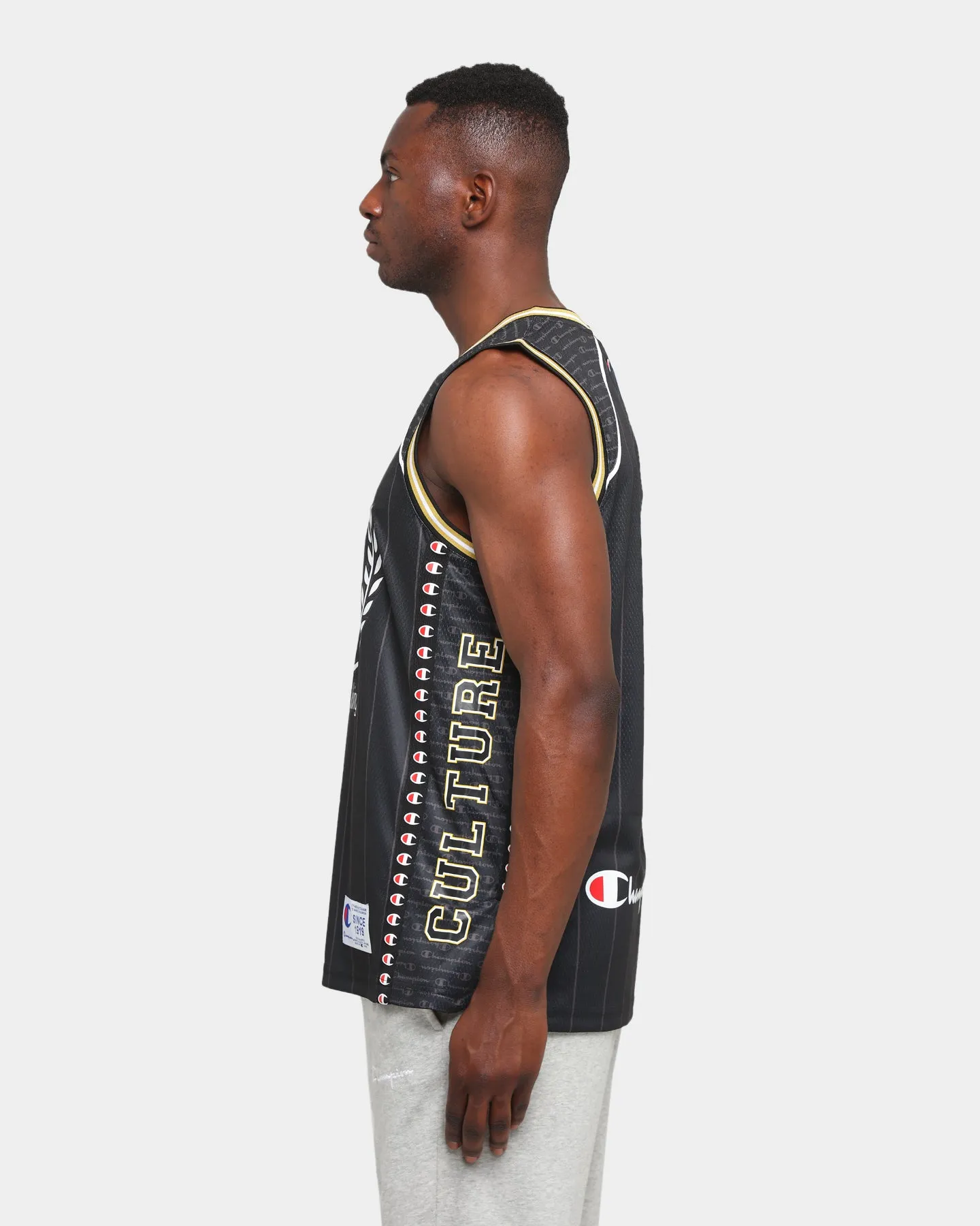 Champion Champion x Culture Kings  Jersey Black/Gold