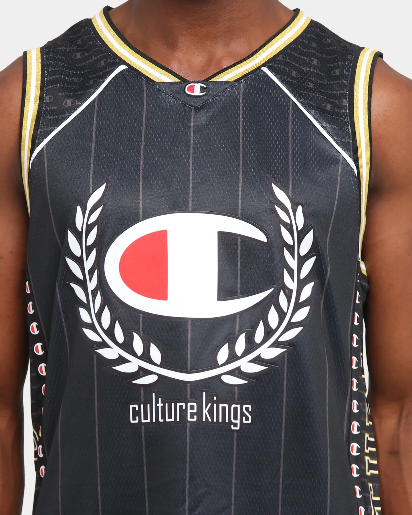 Champion Champion x Culture Kings  Jersey Black/Gold