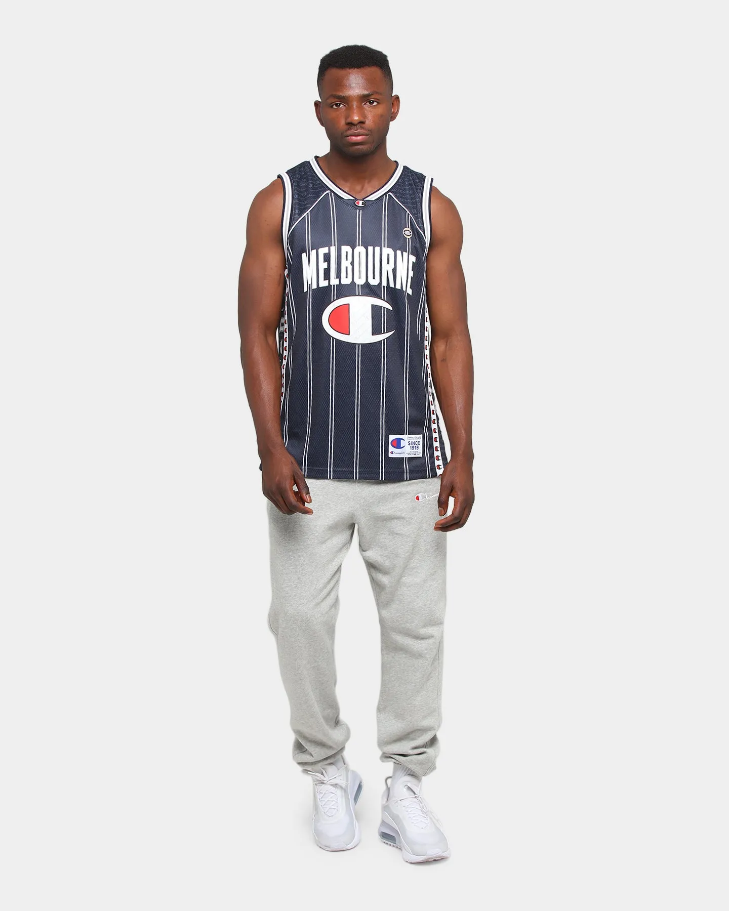 Champion Melbourne United Off-Court NBL Jersey Black/White
