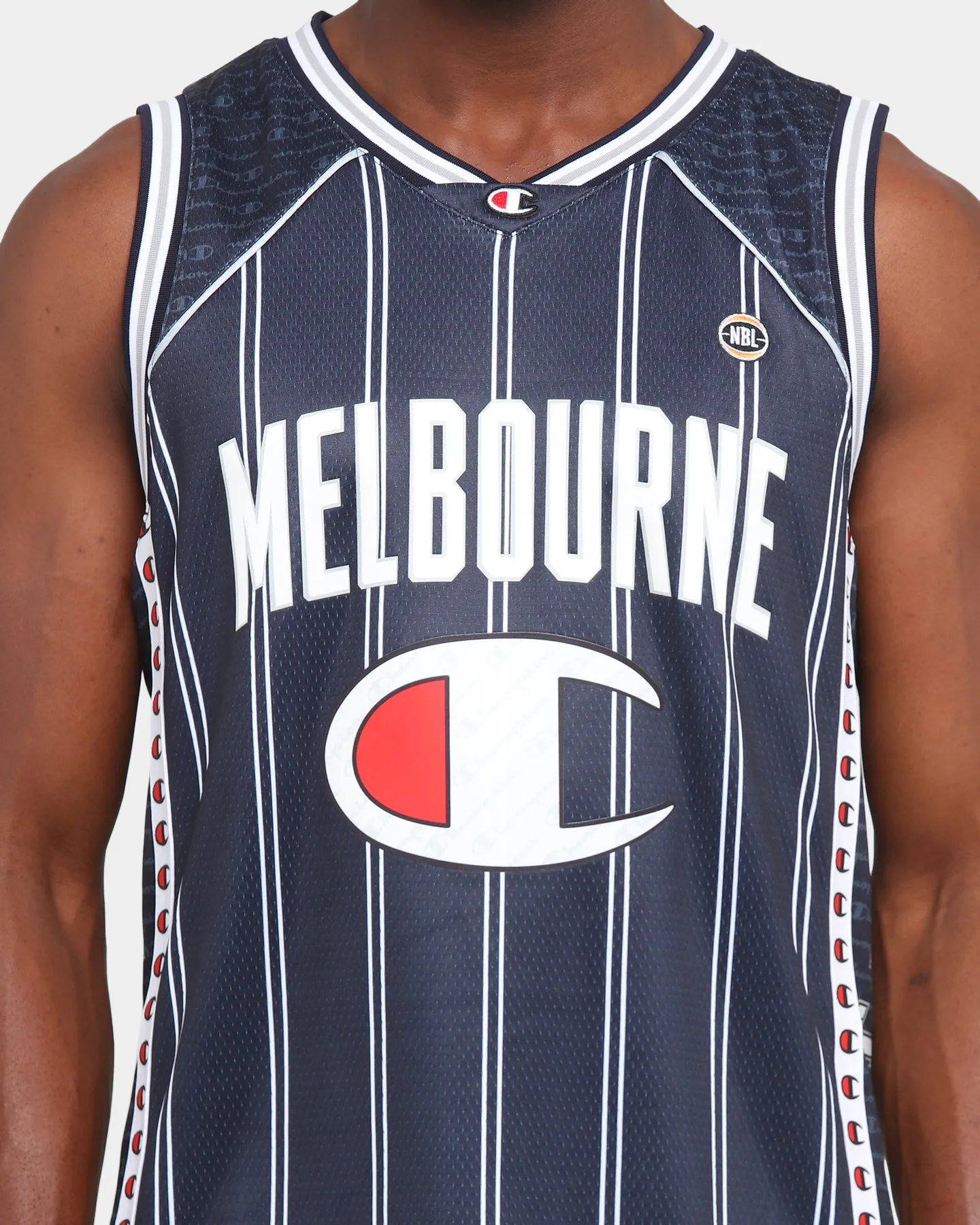 Champion Melbourne United Off-Court NBL Jersey Black/White