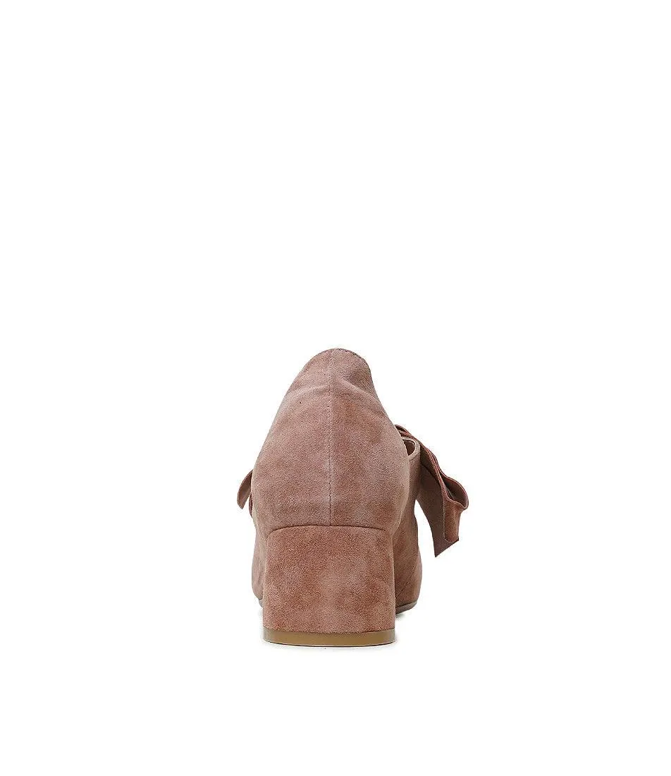Chiara Cafe Suede Heels
