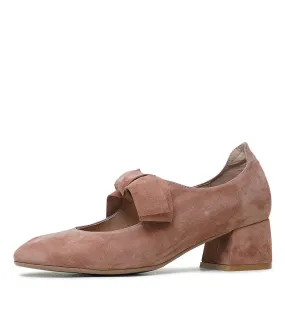 Chiara Cafe Suede Heels