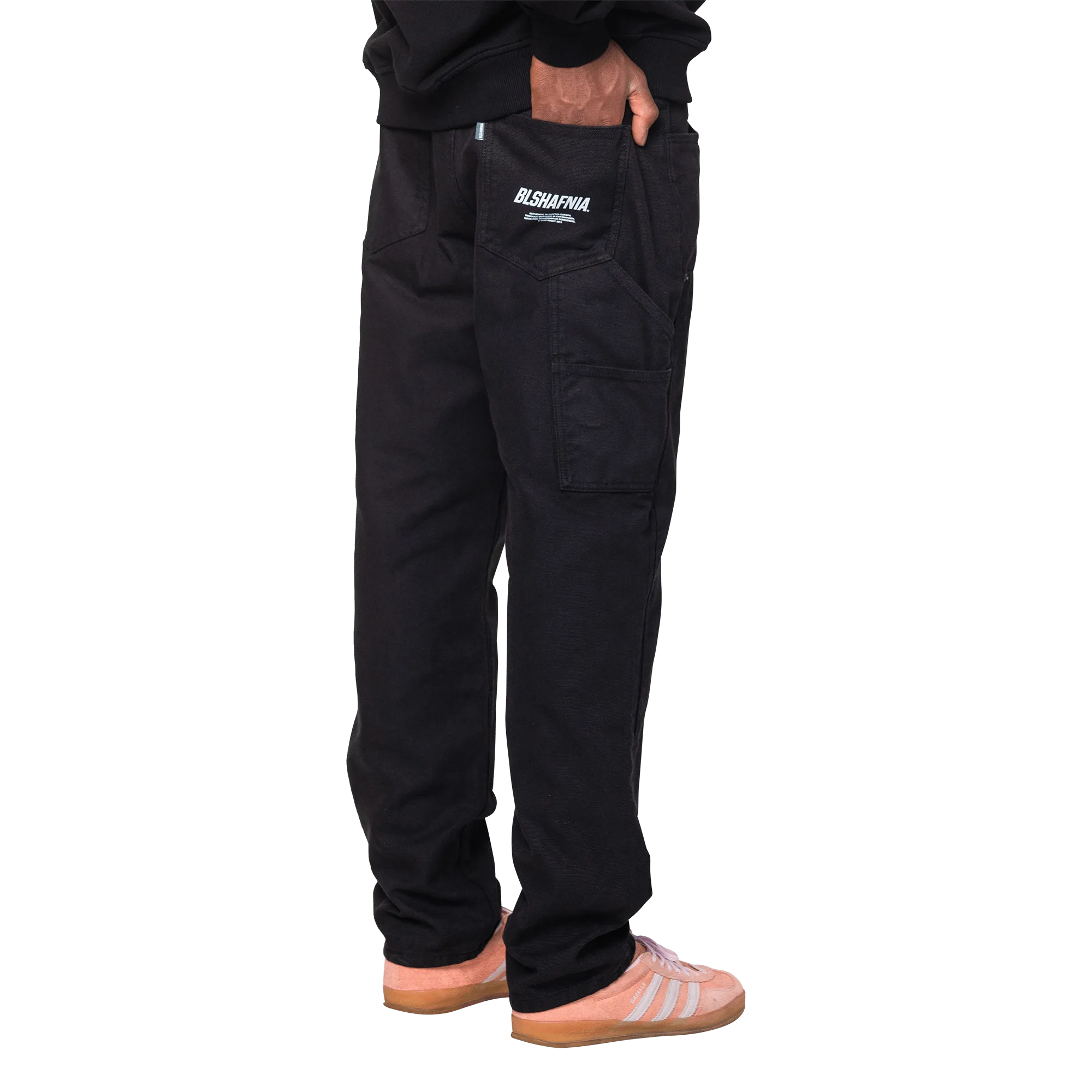 Chris Canvas Pants - Black