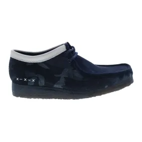 Clarks Originals Wallabee Low Men's Denim Blue Canvas Suede 26168843
