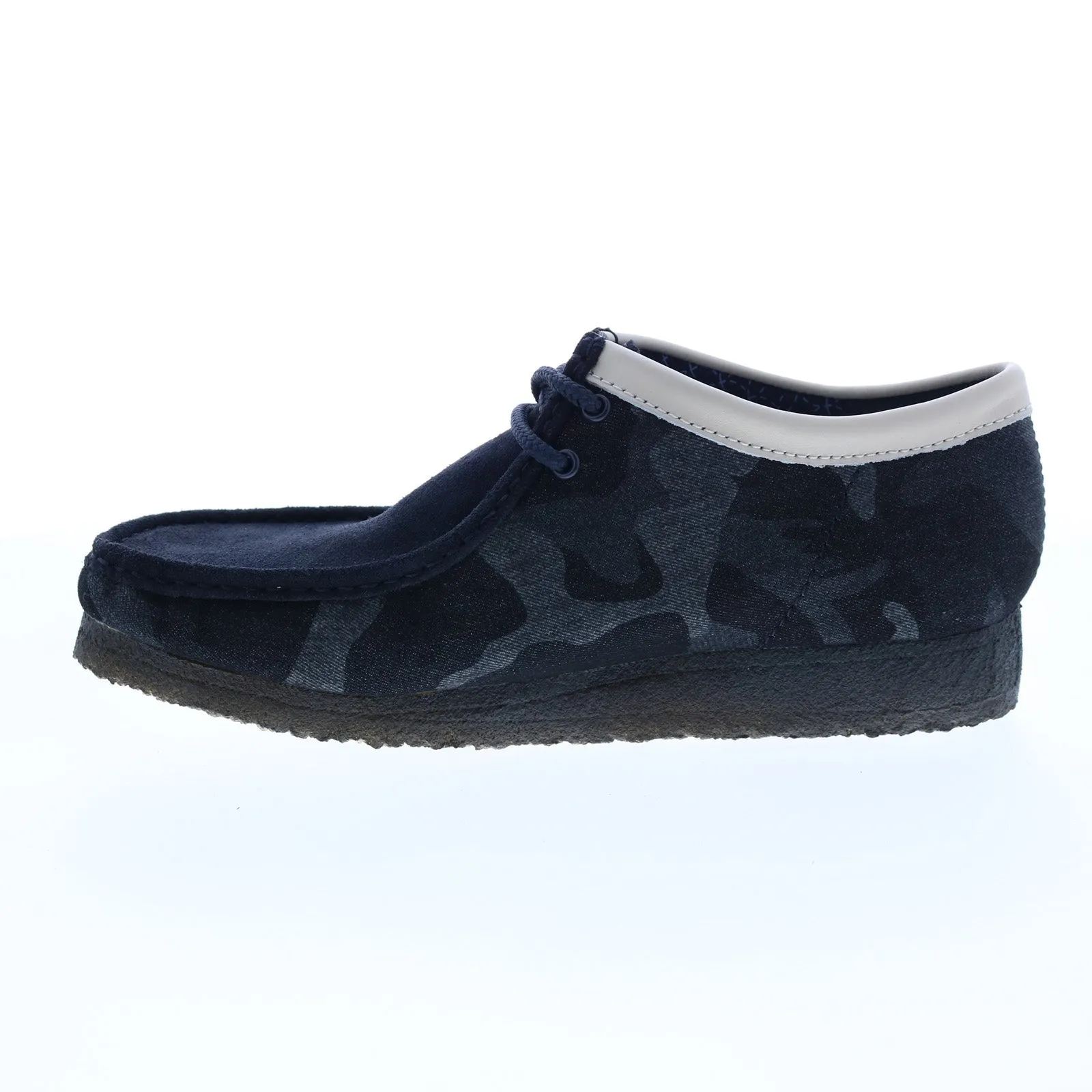 Clarks Originals Wallabee Low Men's Denim Blue Canvas Suede 26168843