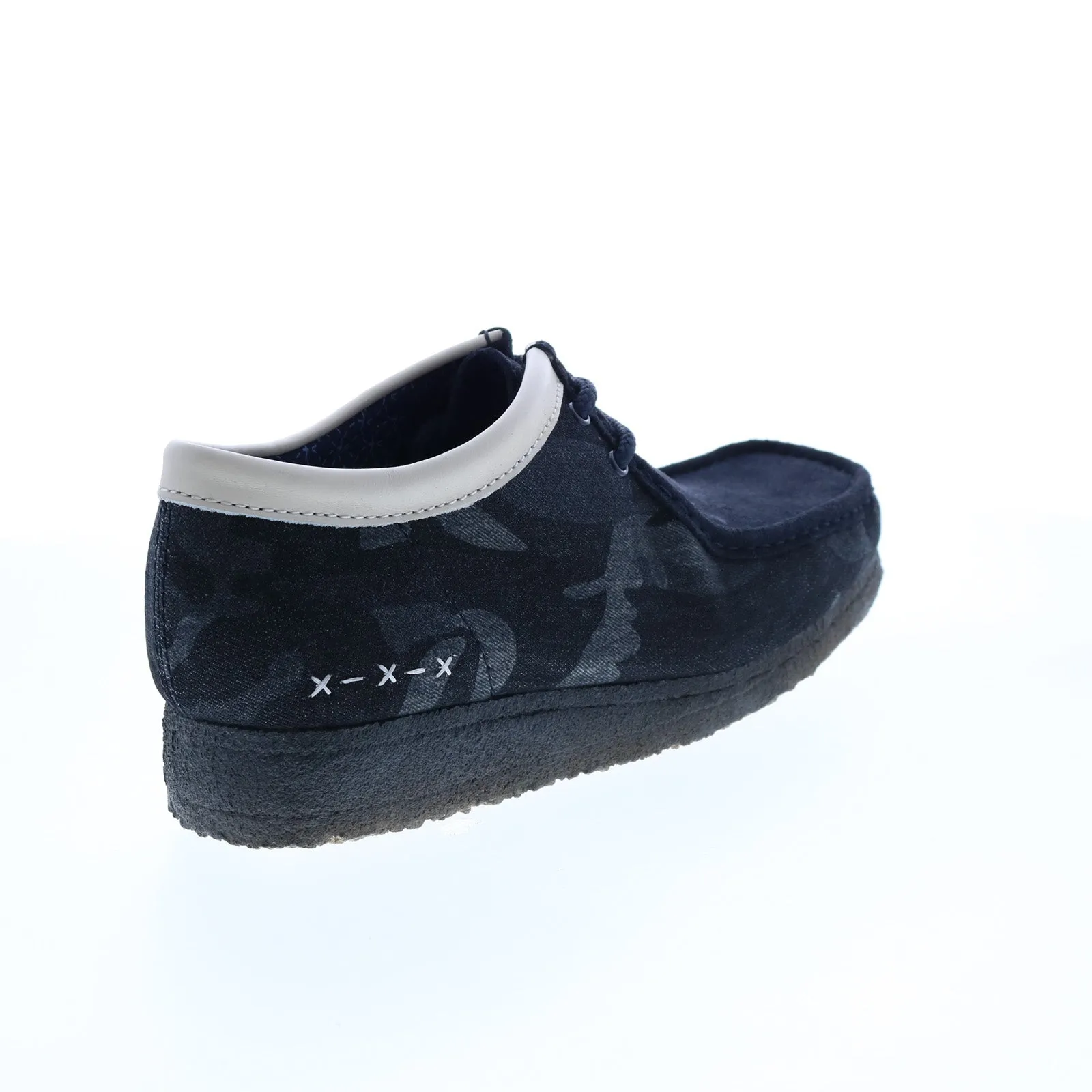 Clarks Originals Wallabee Low Men's Denim Blue Canvas Suede 26168843