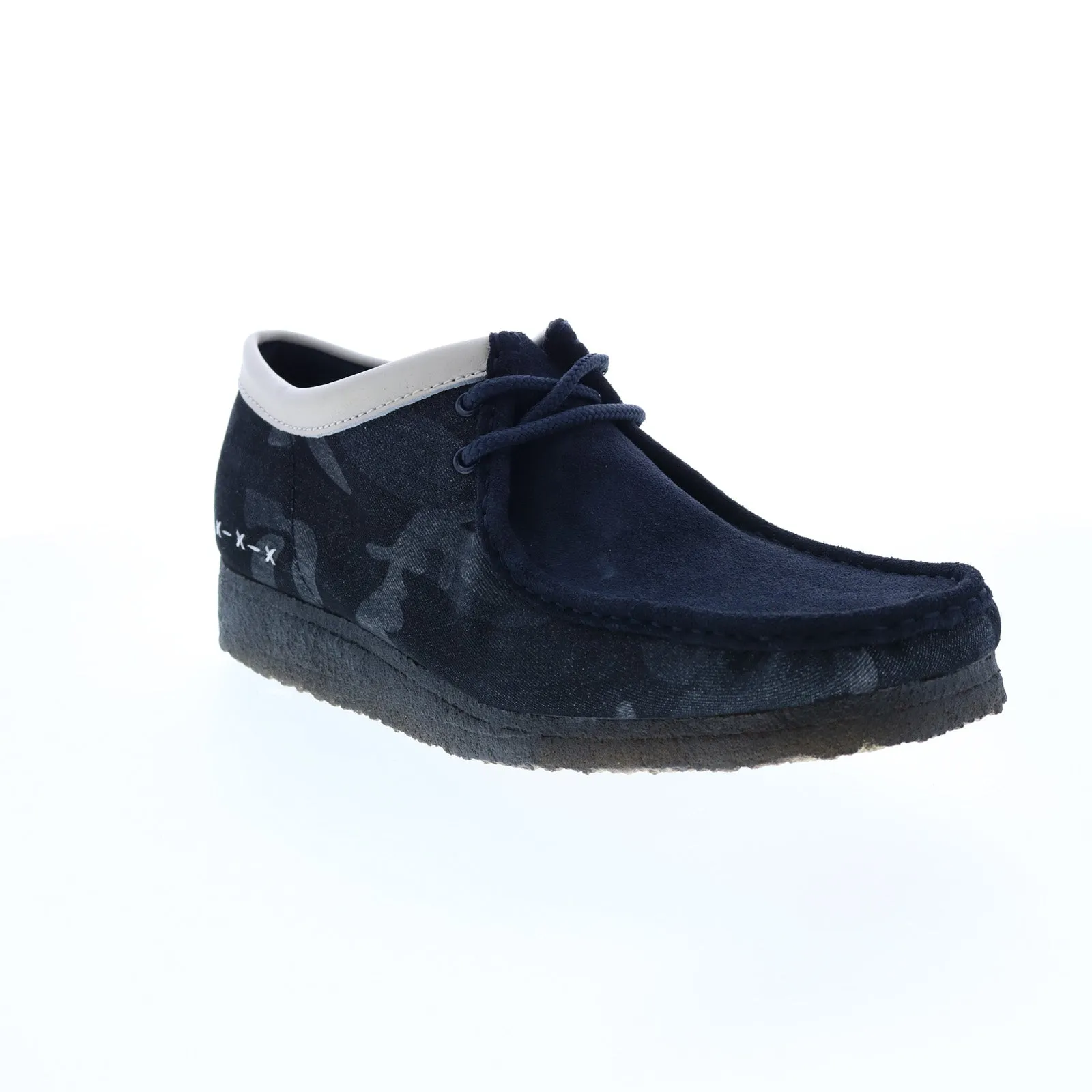 Clarks Originals Wallabee Low Men's Denim Blue Canvas Suede 26168843