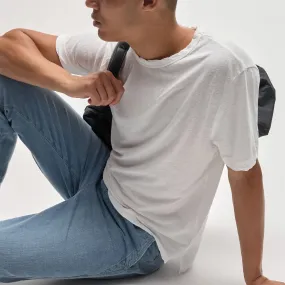 Cotton Jersey Crew - White