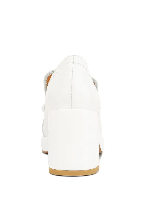 Elite Leather Platform Loafers