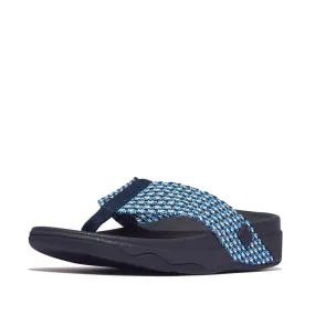FitFlop Surfa Multi-Tone Webbing Toe-Post Sandals - Midnight Navy
