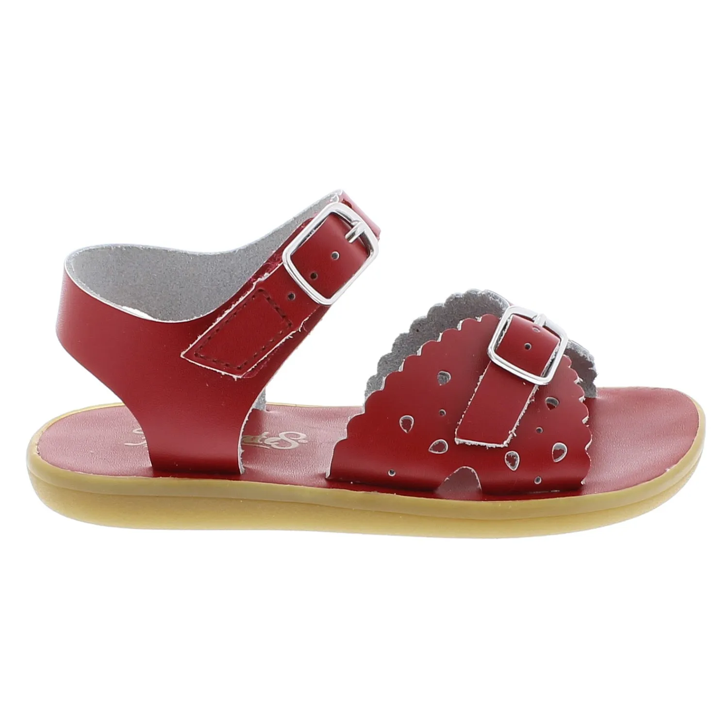 Footmates Eco-Ariel | Apple Red Microfiber Kids & Toddler Sandals