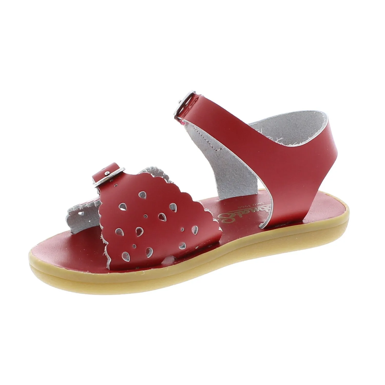 Footmates Eco-Ariel | Apple Red Microfiber Kids & Toddler Sandals