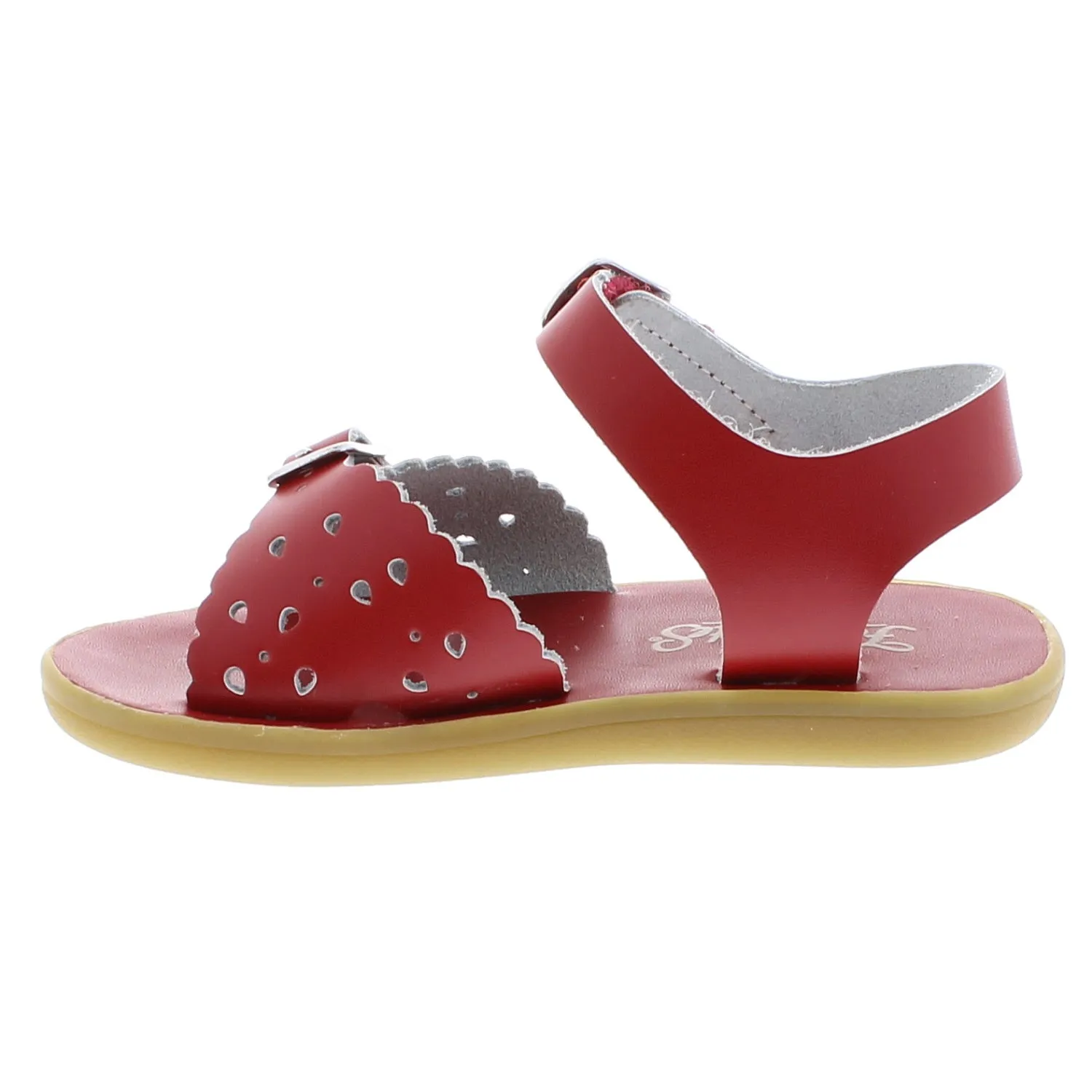 Footmates Eco-Ariel | Apple Red Microfiber Kids & Toddler Sandals
