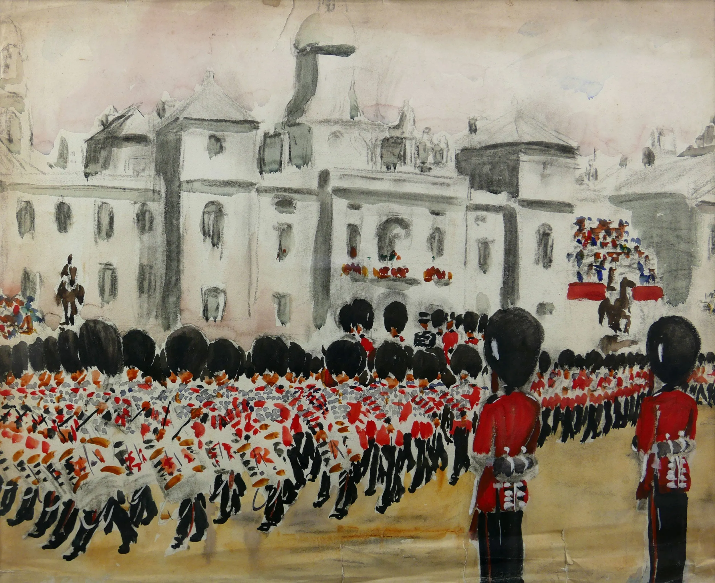 Grenadier Guards on Horse Guards Parade - Greville Irwin RBA, 1935