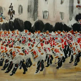 Grenadier Guards on Horse Guards Parade - Greville Irwin RBA, 1935