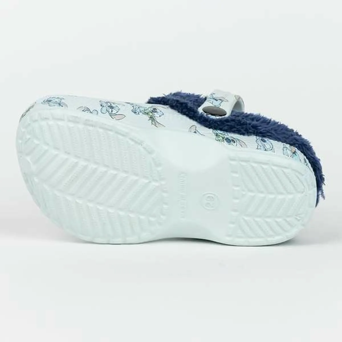 House Slippers Stitch Light Blue