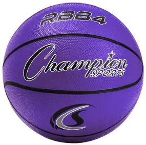 Intermediate Size 6 Rubber Basketball, Purple