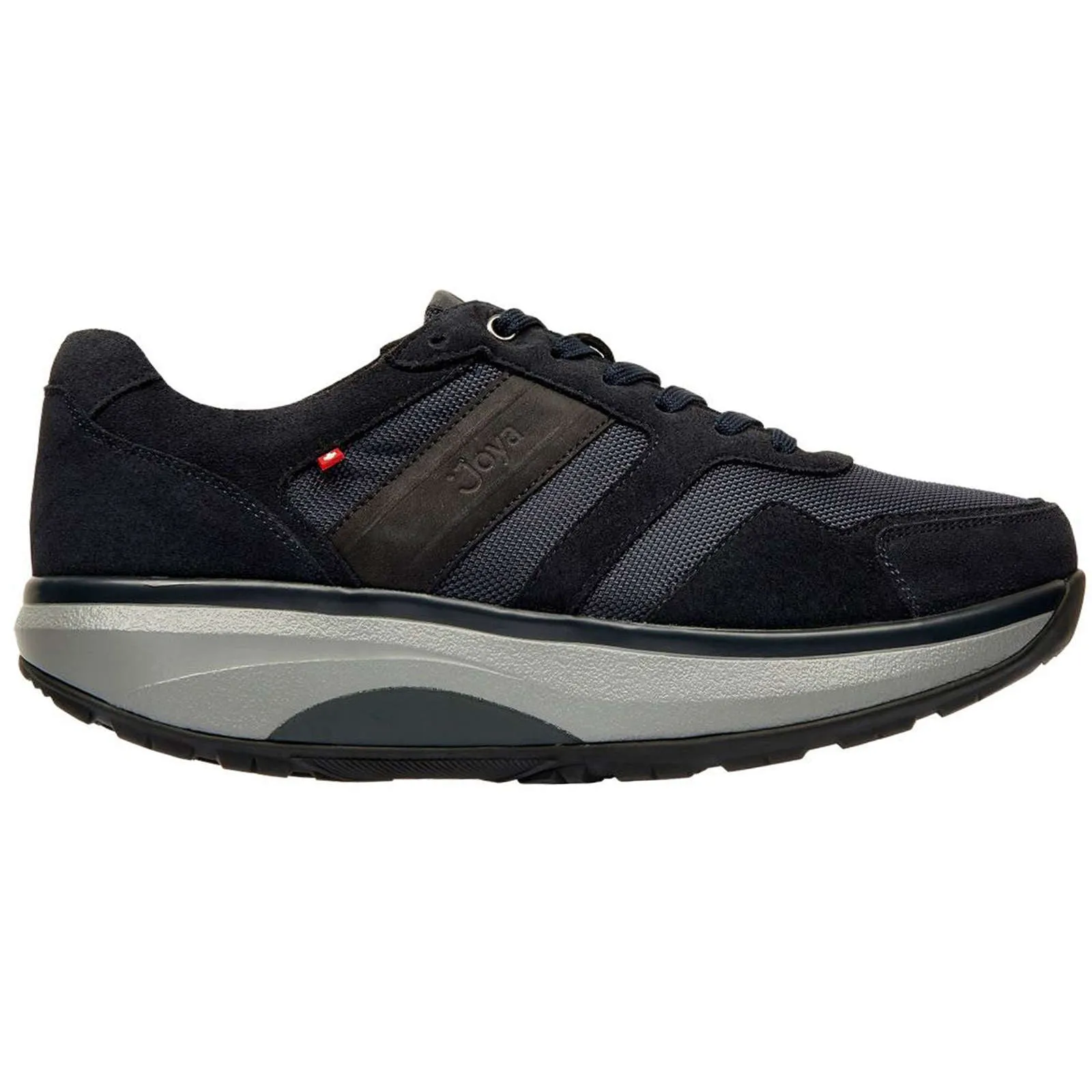 Joya ID Casual Velour Leather & Textile Men's Trainers