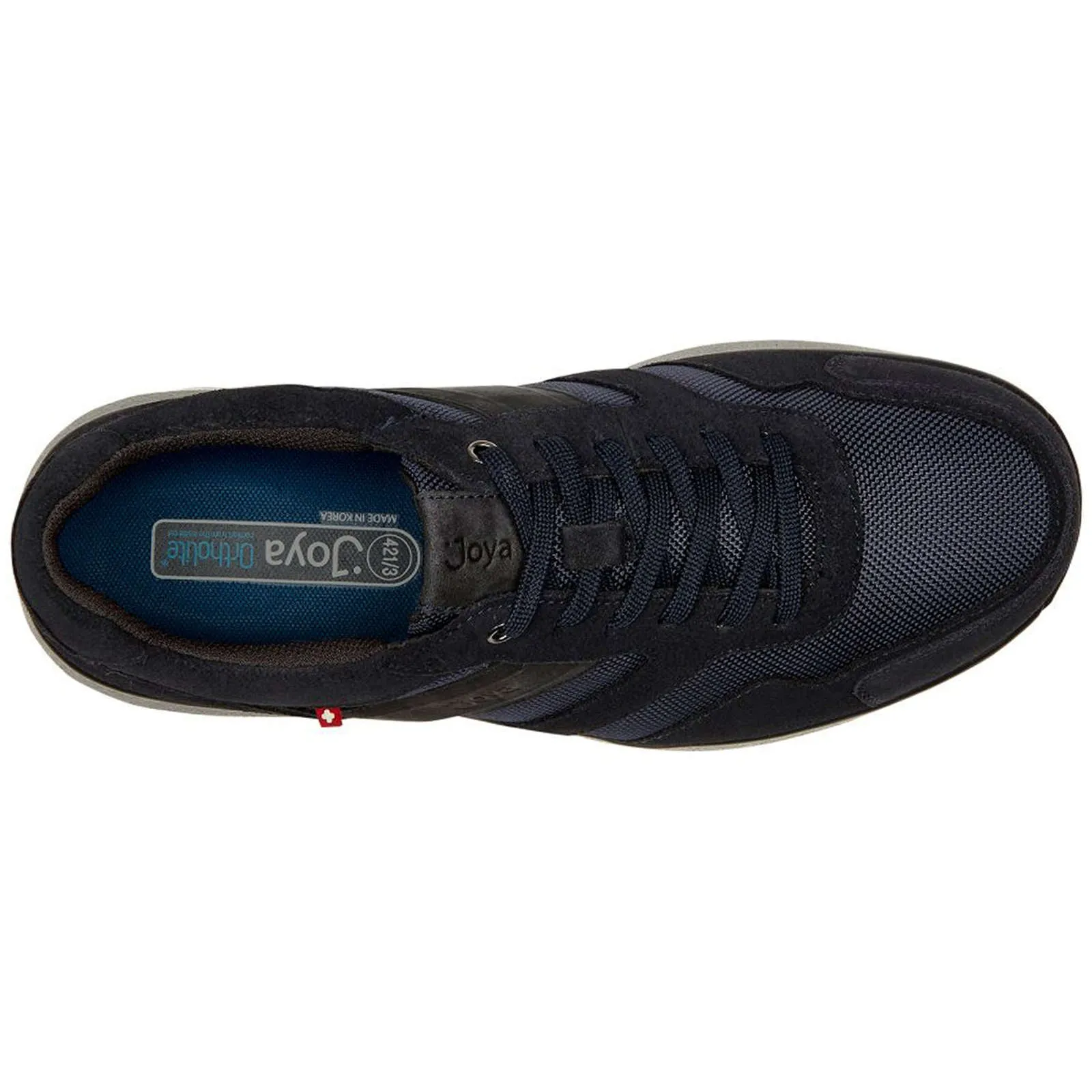 Joya ID Casual Velour Leather & Textile Men's Trainers