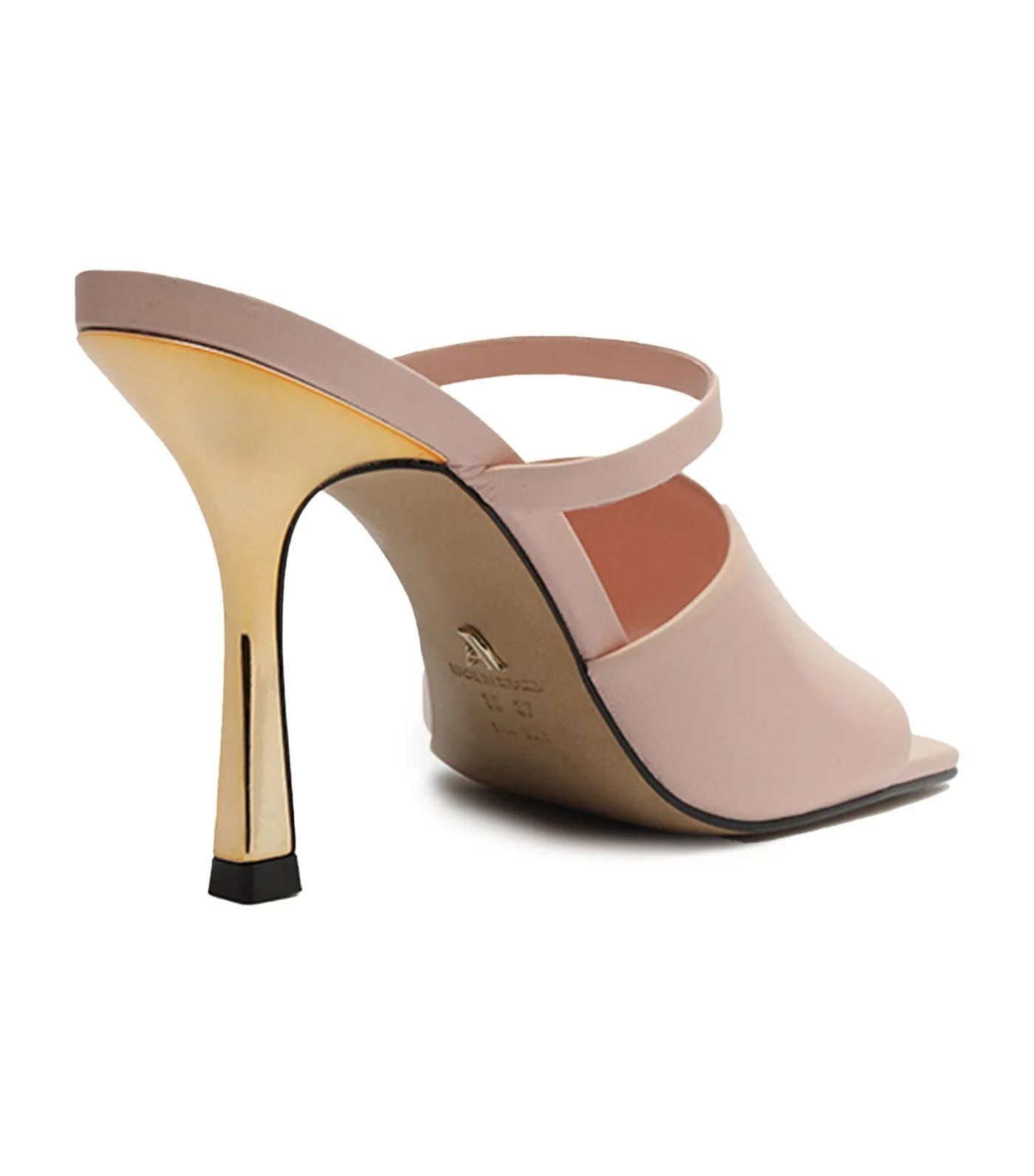 Mule Thin Heels Geranium Rose
