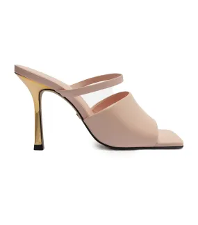 Mule Thin Heels Geranium Rose