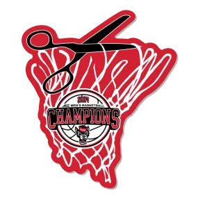 NC State Wolfpack 2024 Men's ACC Basketball Champion Net w/ Scissors Decal