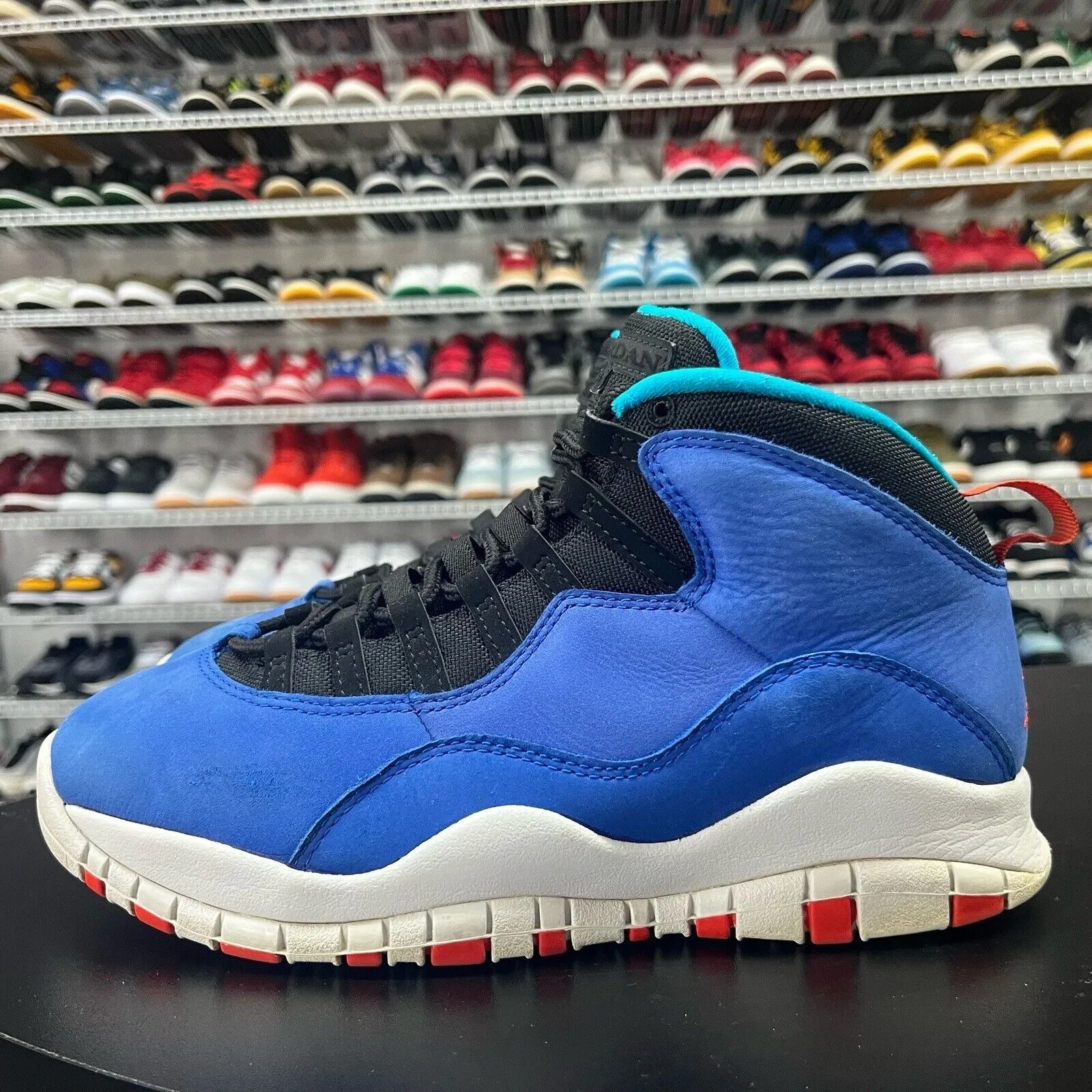 Nike Jordan 10 X Retro Tinker Racer Blue Sneakers Men's Sz 8 310805-408
