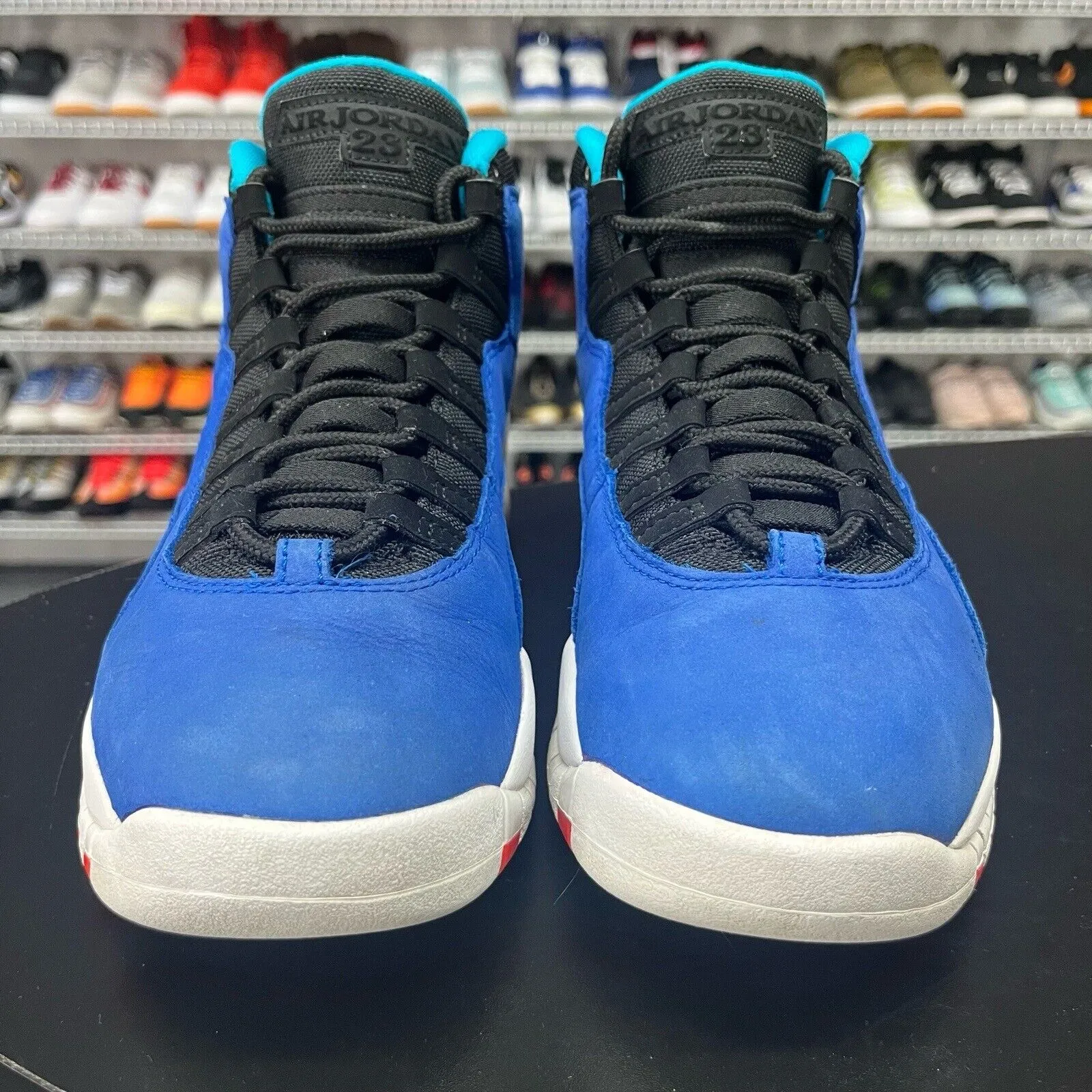 Nike Jordan 10 X Retro Tinker Racer Blue Sneakers Men's Sz 8 310805-408