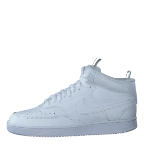 NikeCourt Vision Mid Women's Shoes WHITE/WHITE-WHITE