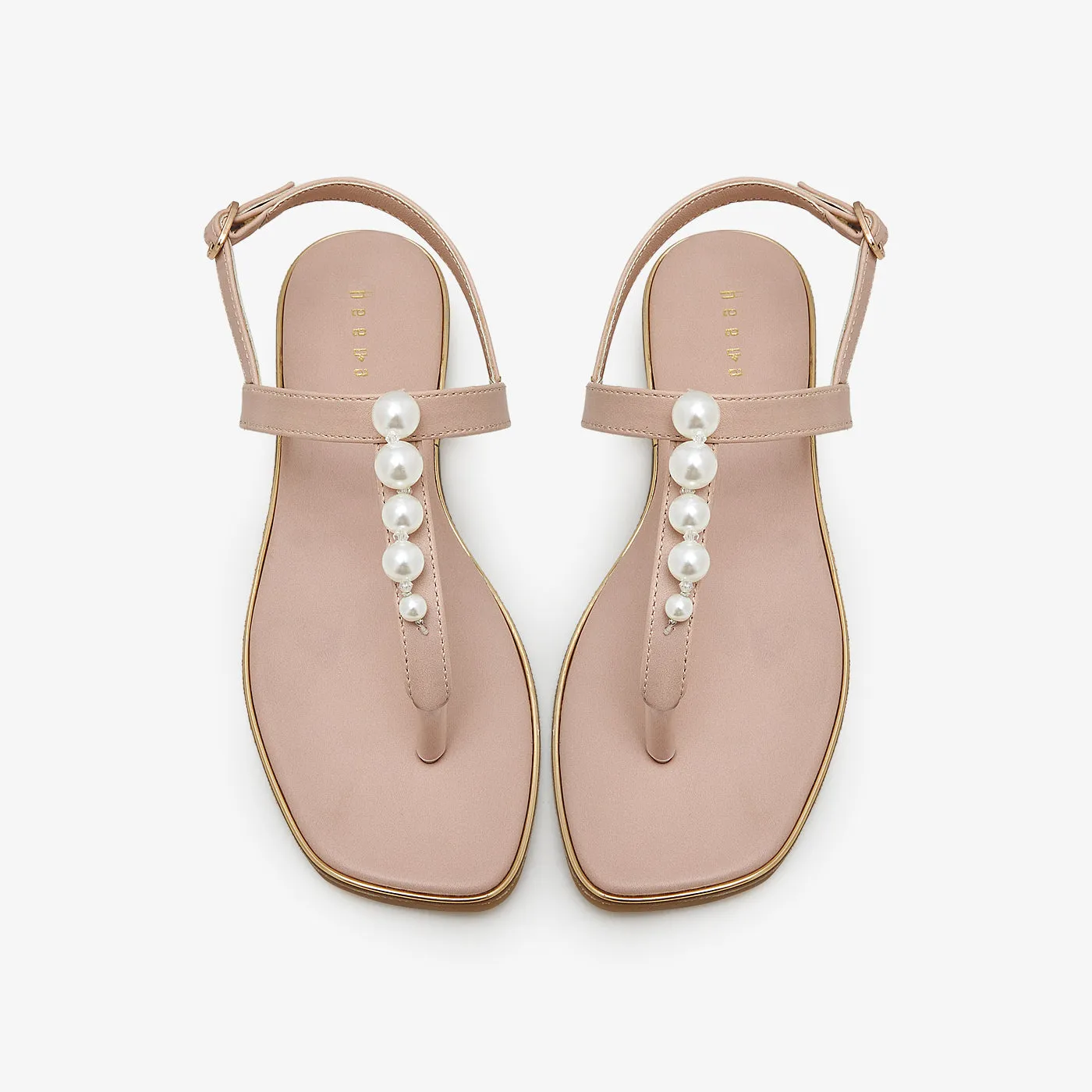 Pearl Strip Sandals