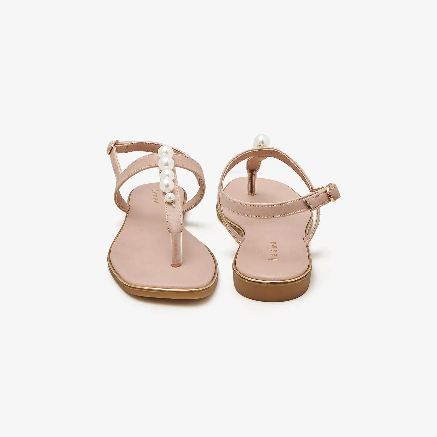 Pearl Strip Sandals