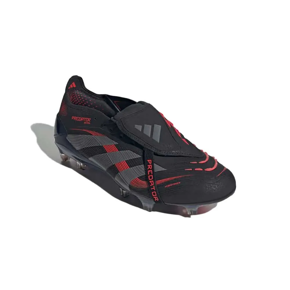 Predator Elite FT FG Soccer Cleats - Core Black/Grey Four/Lucid Red - Regular (D)