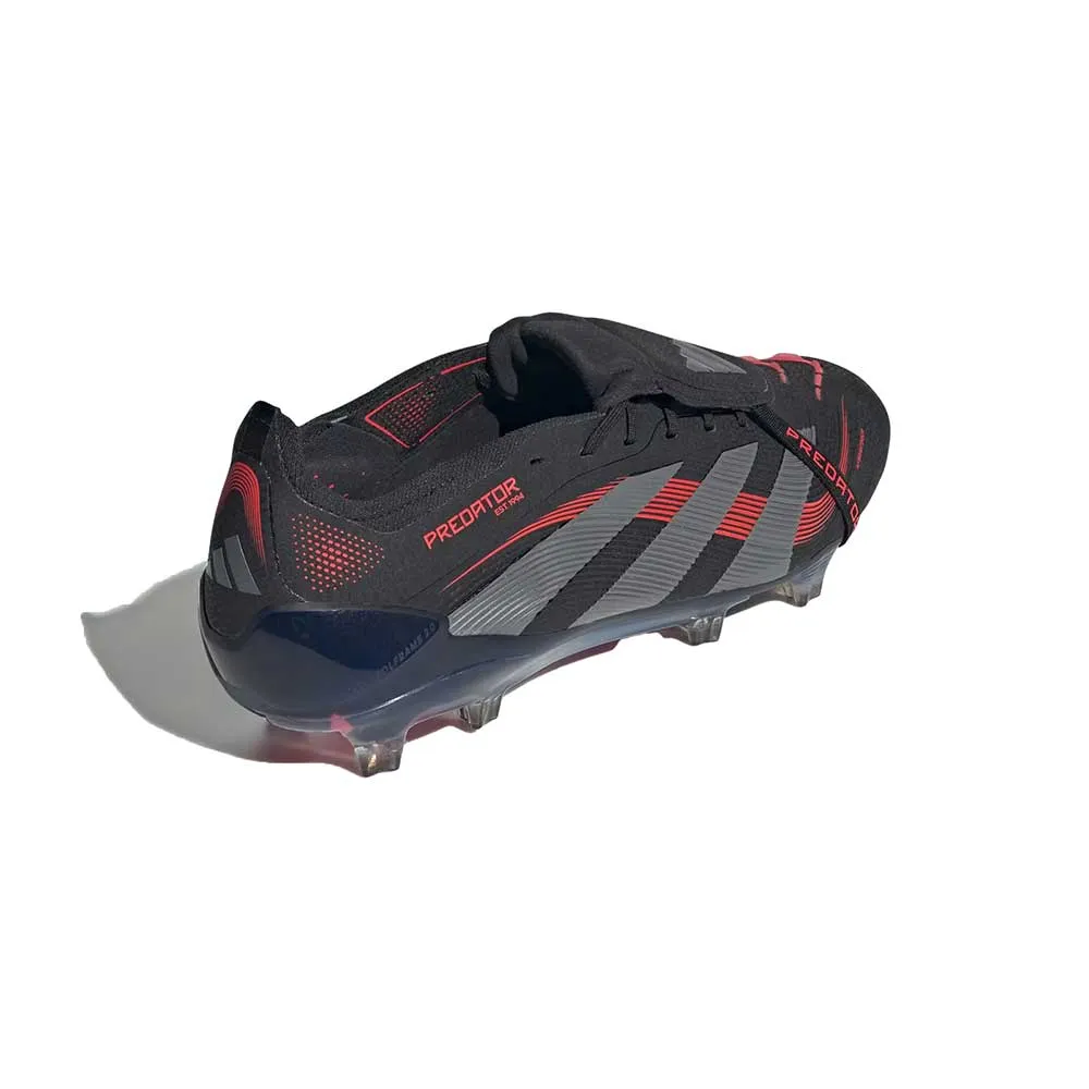 Predator Elite FT FG Soccer Cleats - Core Black/Grey Four/Lucid Red - Regular (D)